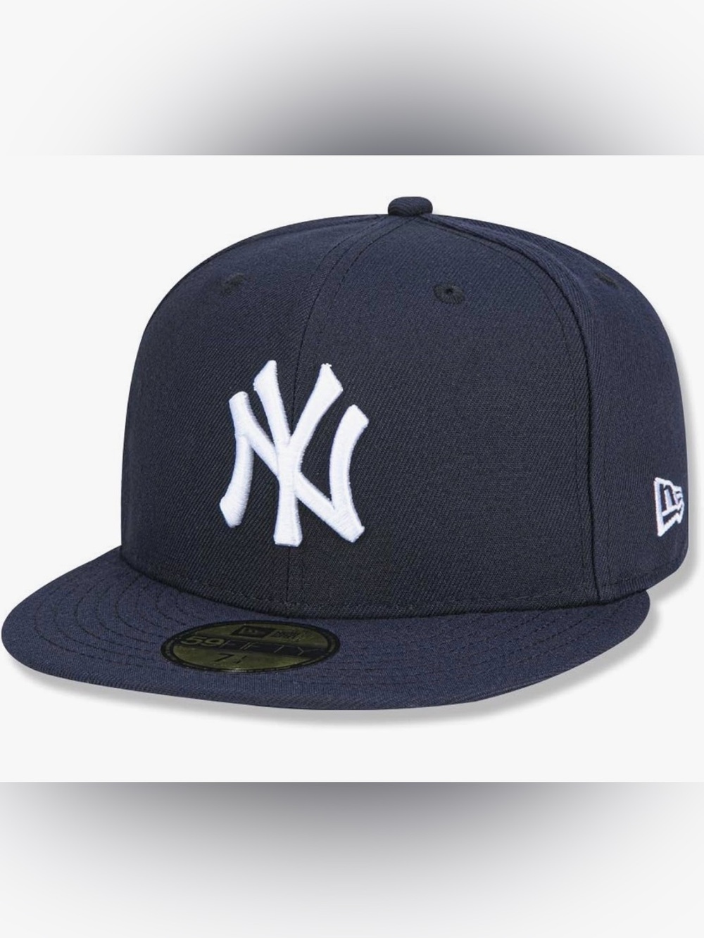 New Era Navy Snapback Cap with White NY Emblem